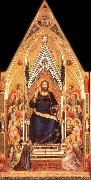GIOTTO di Bondone Christ Enthroned painting